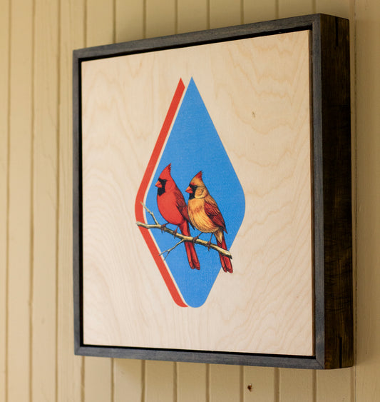 Cardinal Wooden Poster