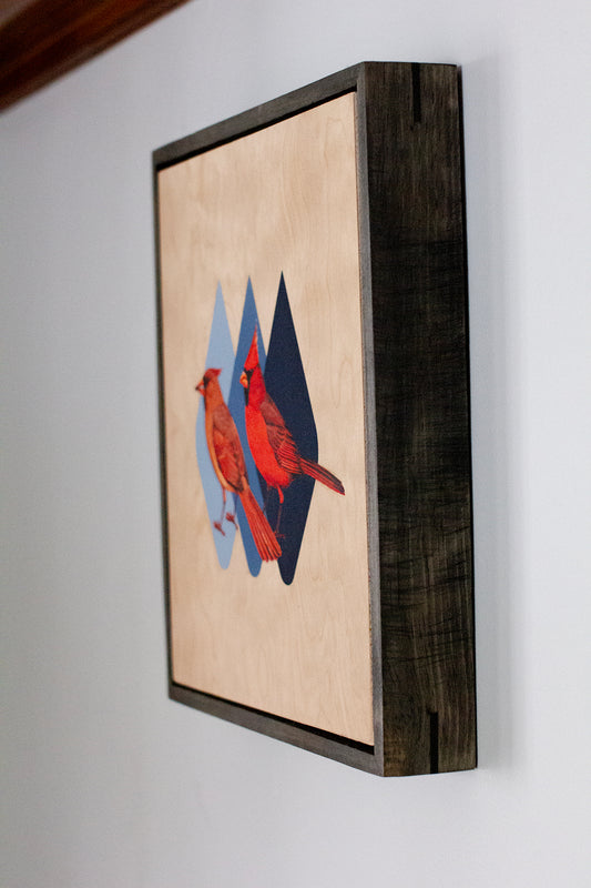 Cardinal Wooden Poster