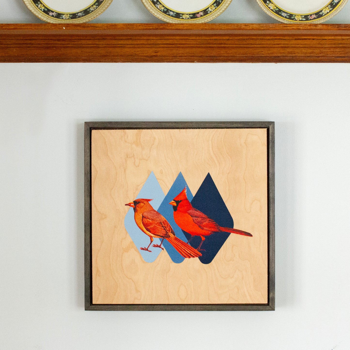 Cardinal Wooden Poster