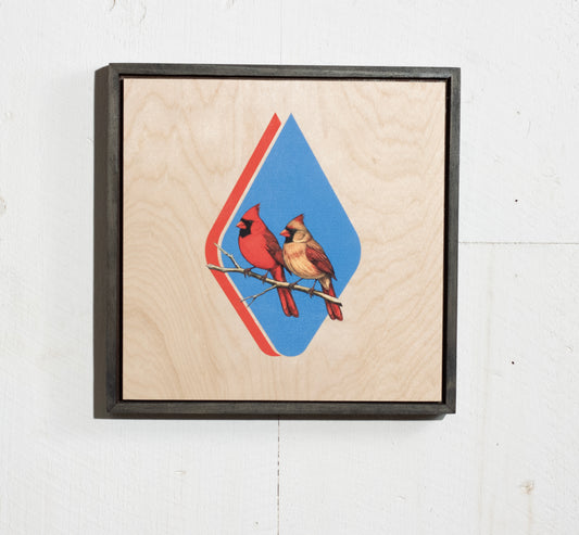 Cardinal Wooden Poster